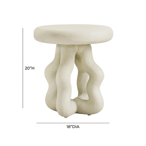 Margaux Montrose Cream Textured Side Table - image 6