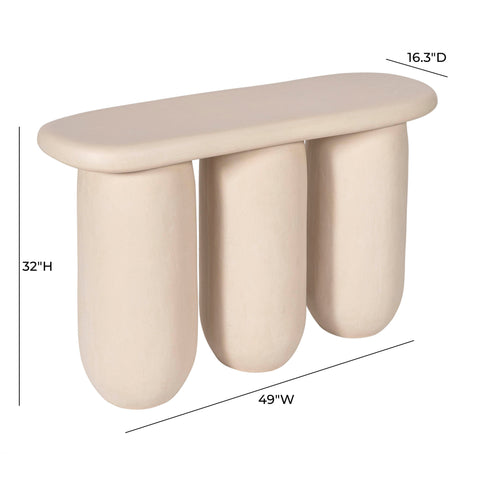 Delphine Savoy 49" Textured Console Table - image 6