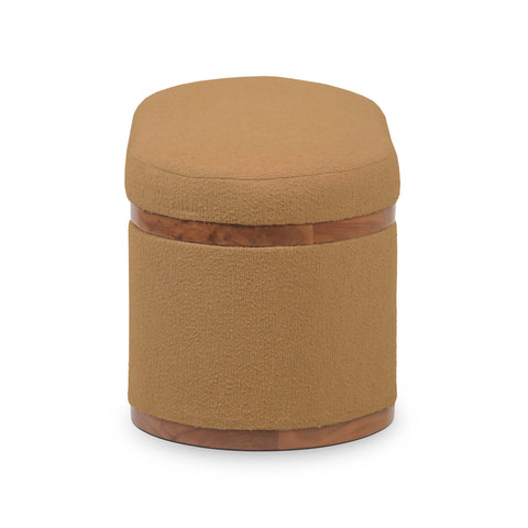 Odette Provence 41" Boucle Oval Storage Ottoman - image 6