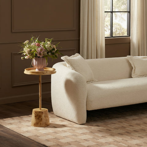 Giselle Devereux Natural Burl Contract-Grade Side Table - image 2