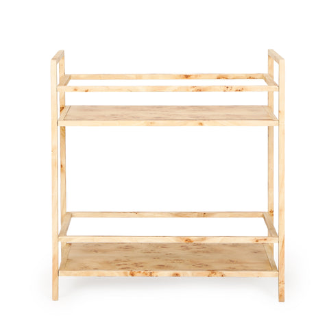Giselle Devereux Natural Burl Contract-Grade Bar Cart - image 3