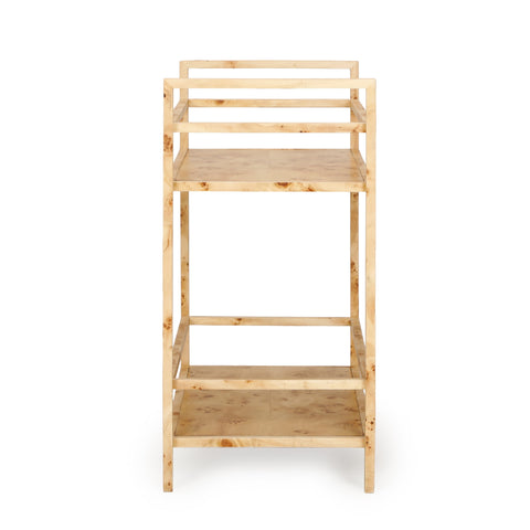 Giselle Devereux Natural Burl Contract-Grade Bar Cart - image 4