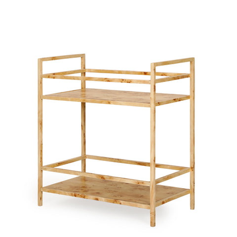 Giselle Devereux Natural Burl Contract-Grade Bar Cart - image 5
