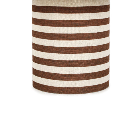 Isabelle Montrose 30" Natural Striped Cotton Jute Contract-Grade Coffee Table - image 5