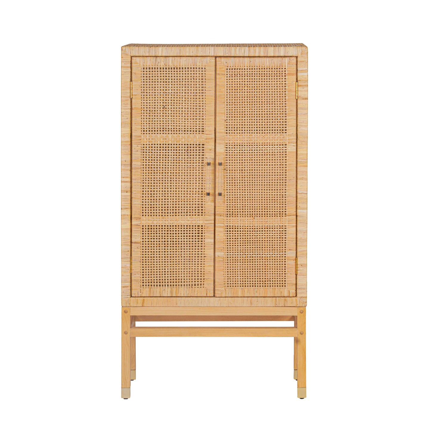 collins natural woven rattan cabinet