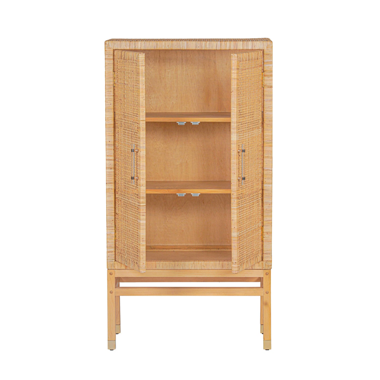 collins natural woven rattan cabinet