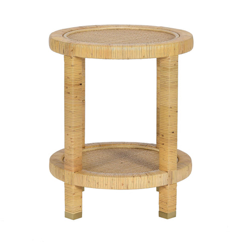 Arielle Bellamy Natural Rattan Side Table - image 2