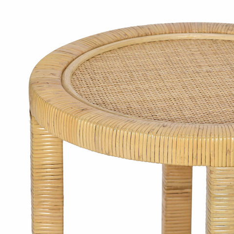 Arielle Bellamy Natural Rattan Side Table - image 4
