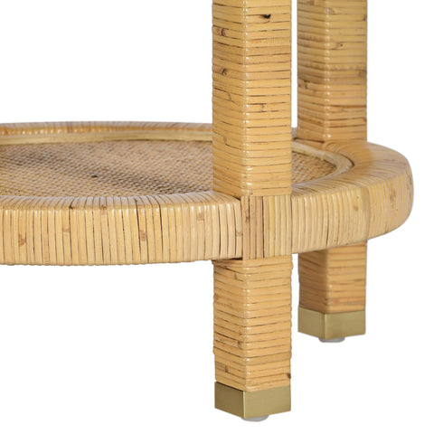 Arielle Bellamy Natural Rattan Side Table - image 5