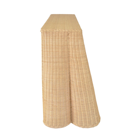 Aurelia Fontaine 55" Natural Rattan Console Table - image 3