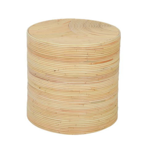 Margaux Navarre Natural Rattan Arch Side Table - image 3