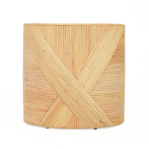 Margaux Navarre Natural Rattan Cross Side Table - image 3