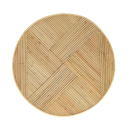 Margaux Navarre Natural Rattan Cross Side Table - image 5