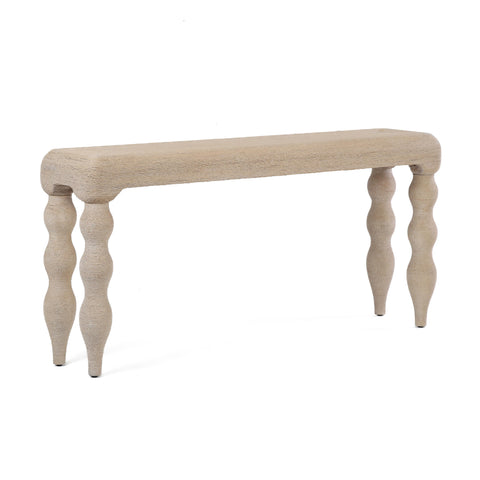 Ines Versailles 68" Natural Woven Seagrass Console Table - image 3
