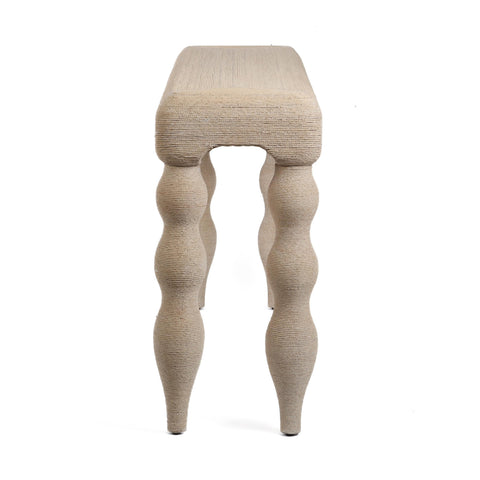 Ines Versailles 68" Natural Woven Seagrass Console Table - image 4