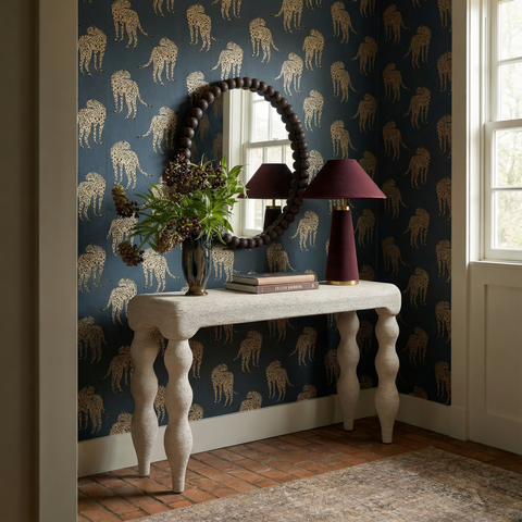 Ines Versailles 68" Natural Woven Seagrass Console Table - image 2