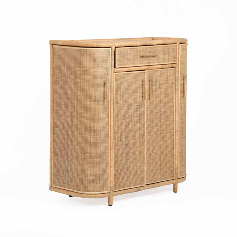 Isabelle Valois Natural Rattan Bar Cabinet - image 2