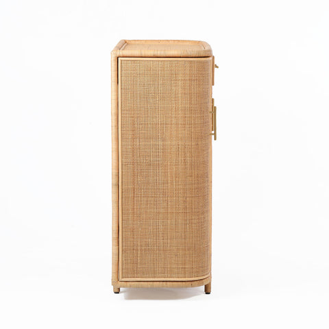 Isabelle Valois Natural Rattan Bar Cabinet - image 6