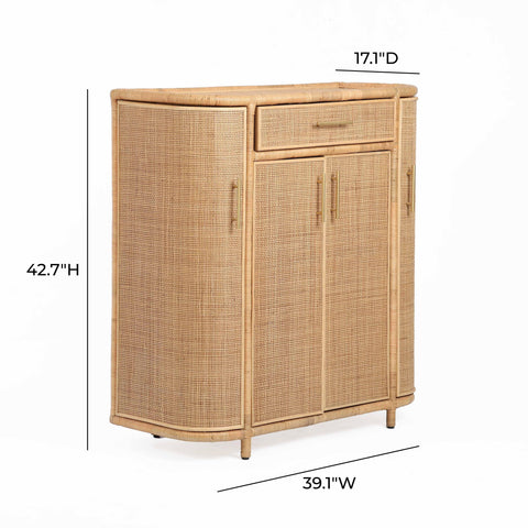 Isabelle Valois Natural Rattan Bar Cabinet - image 10