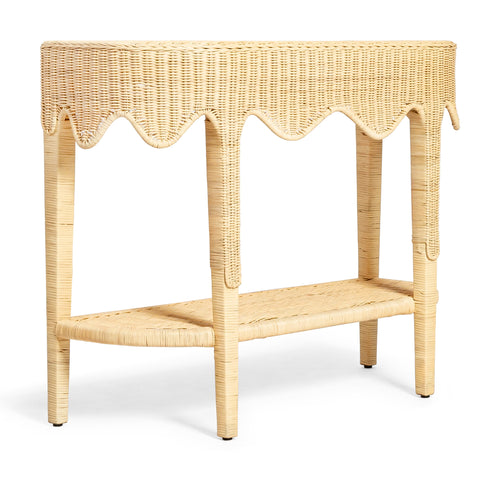 Margaux Siena 41" Natural Rattan Console Table - image 3