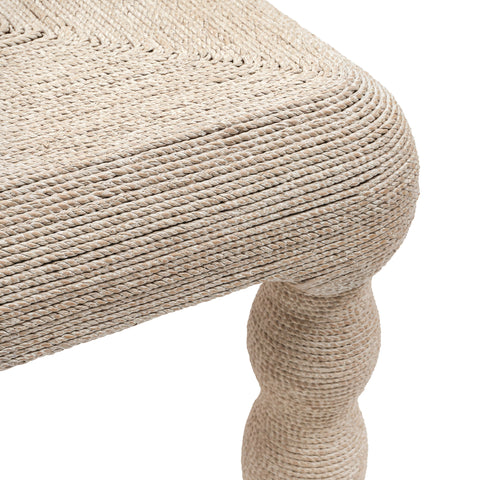 Ines Versailles 49" Natural Woven Seagrass Rectangular Coffee Table - image 6