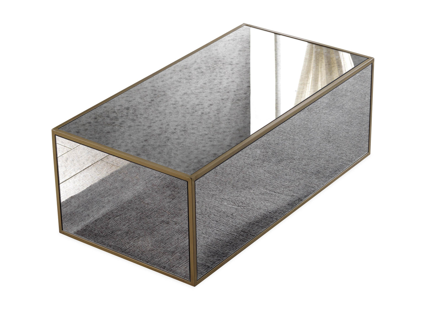 serena mirrored coffee table