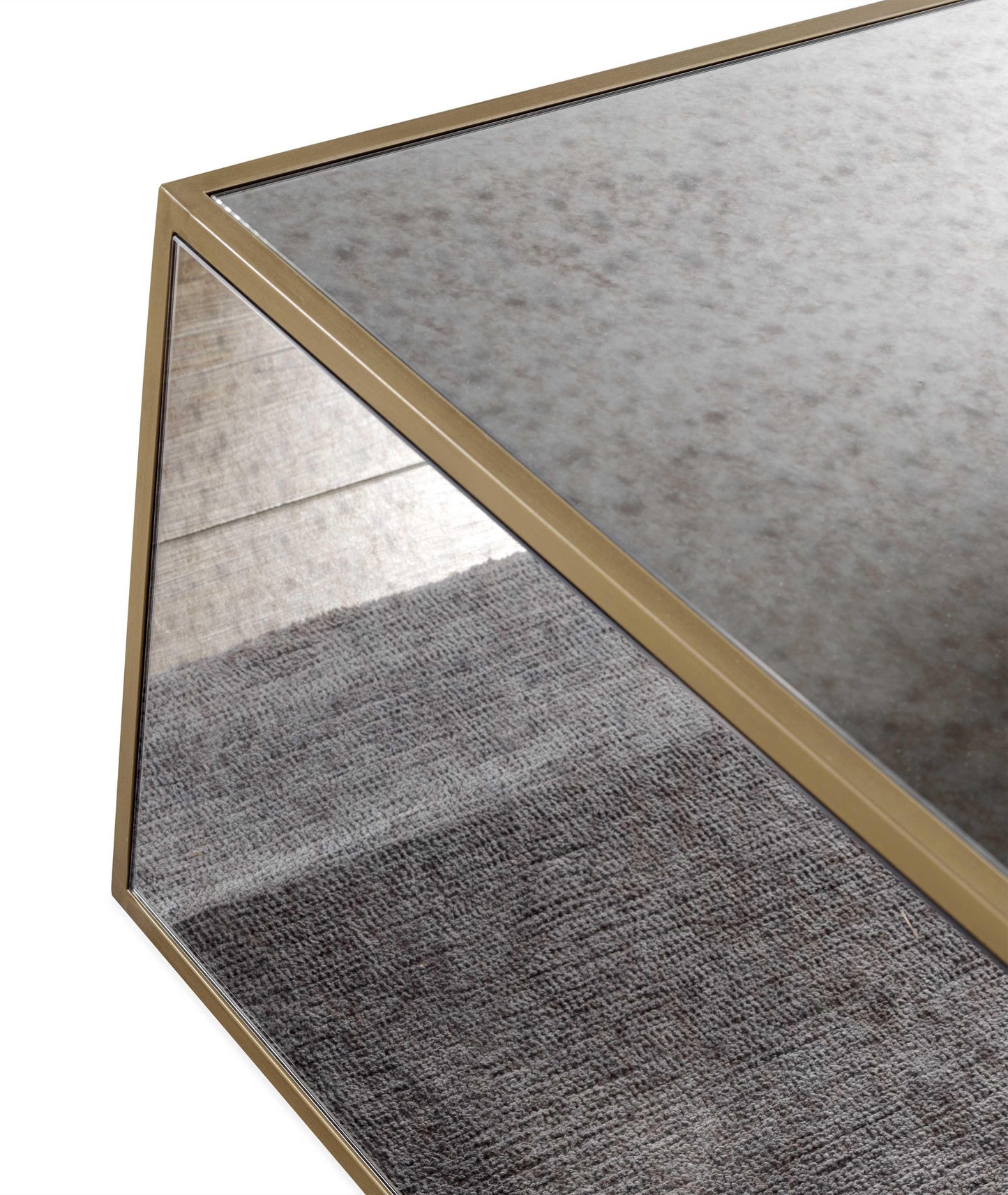 serena mirrored coffee table