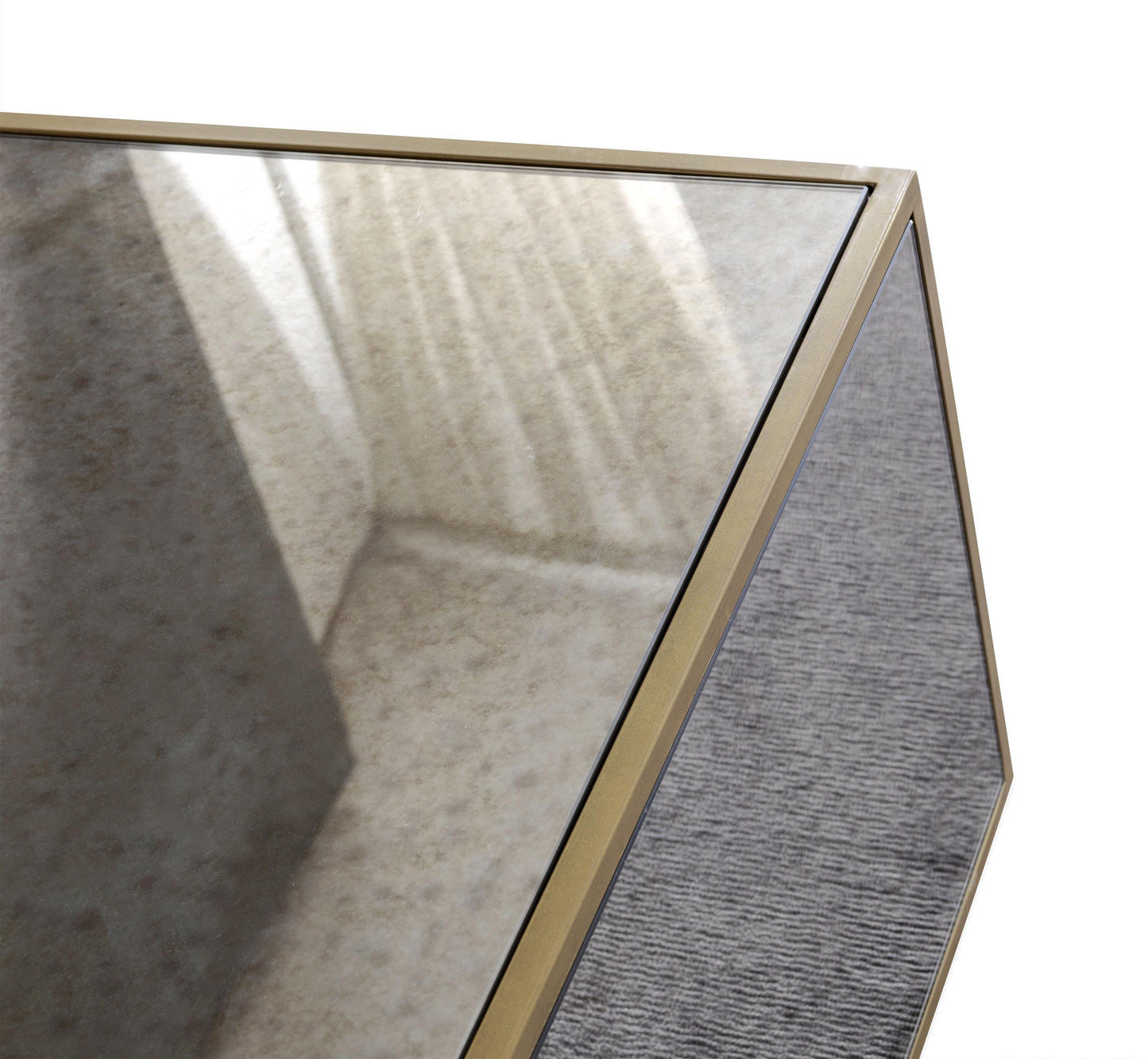 serena mirrored coffee table