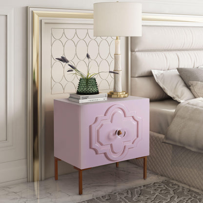 Spara Pink Lacquer Side Table