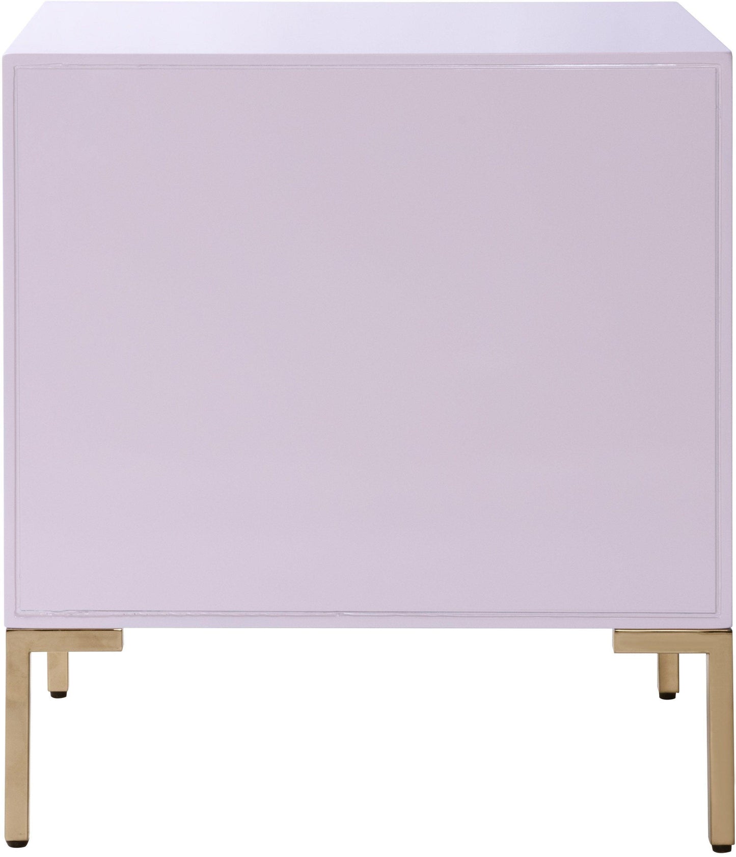 spara pink lacquer side table