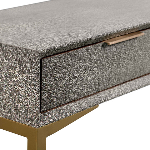 Arielle Rivoli 59" Faux Shagreen 3-Drawer Console Table - image 6