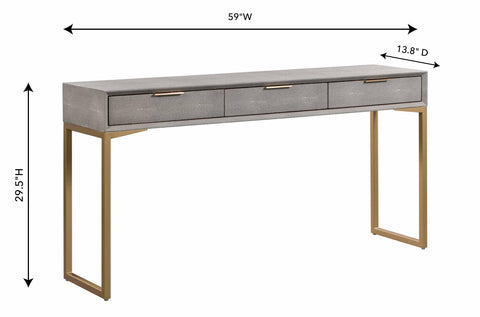 Niel Shagreen Console Table
