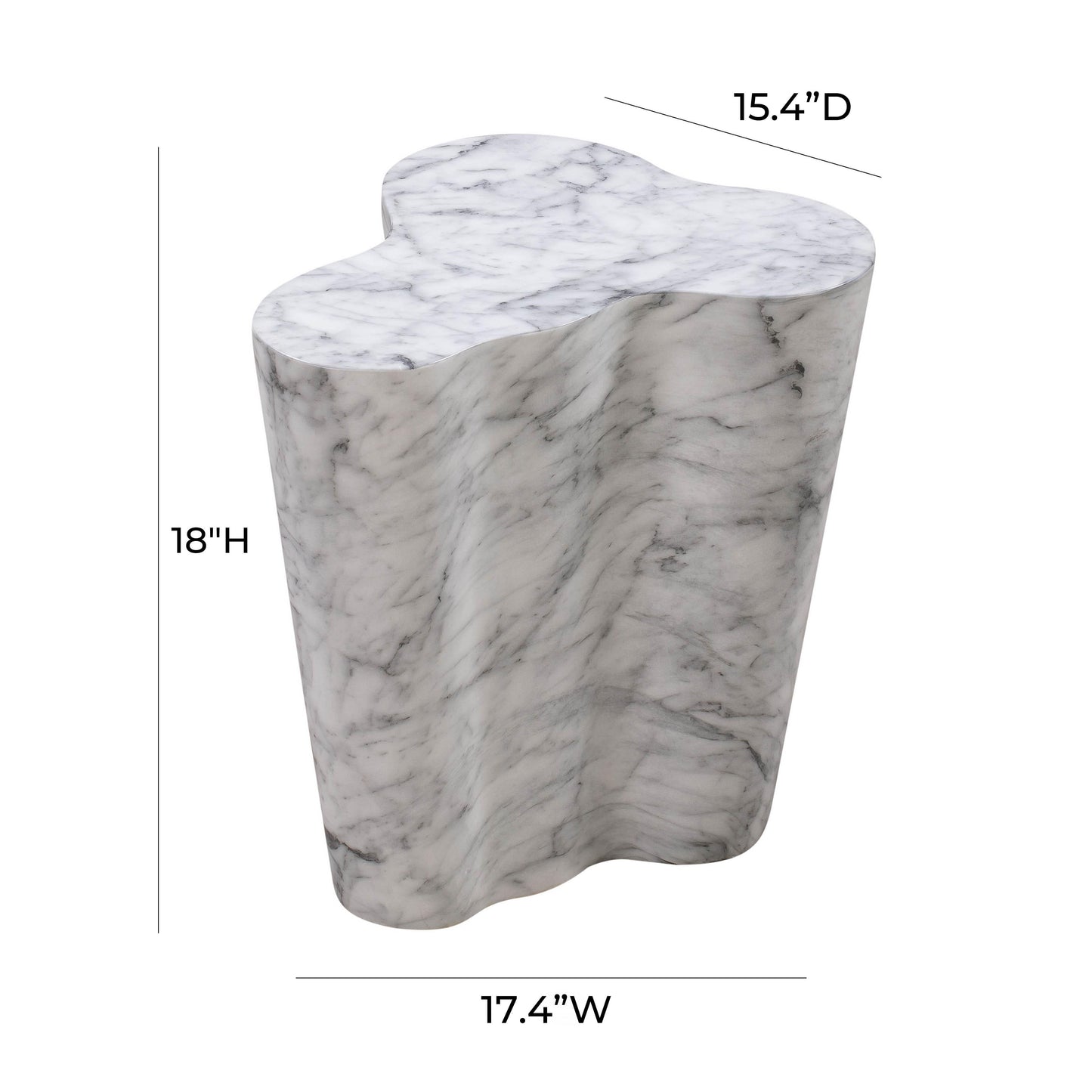 patrizia marble short side table