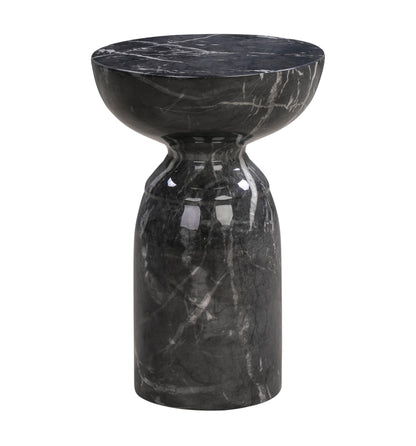 Turin Black Marble Side Table