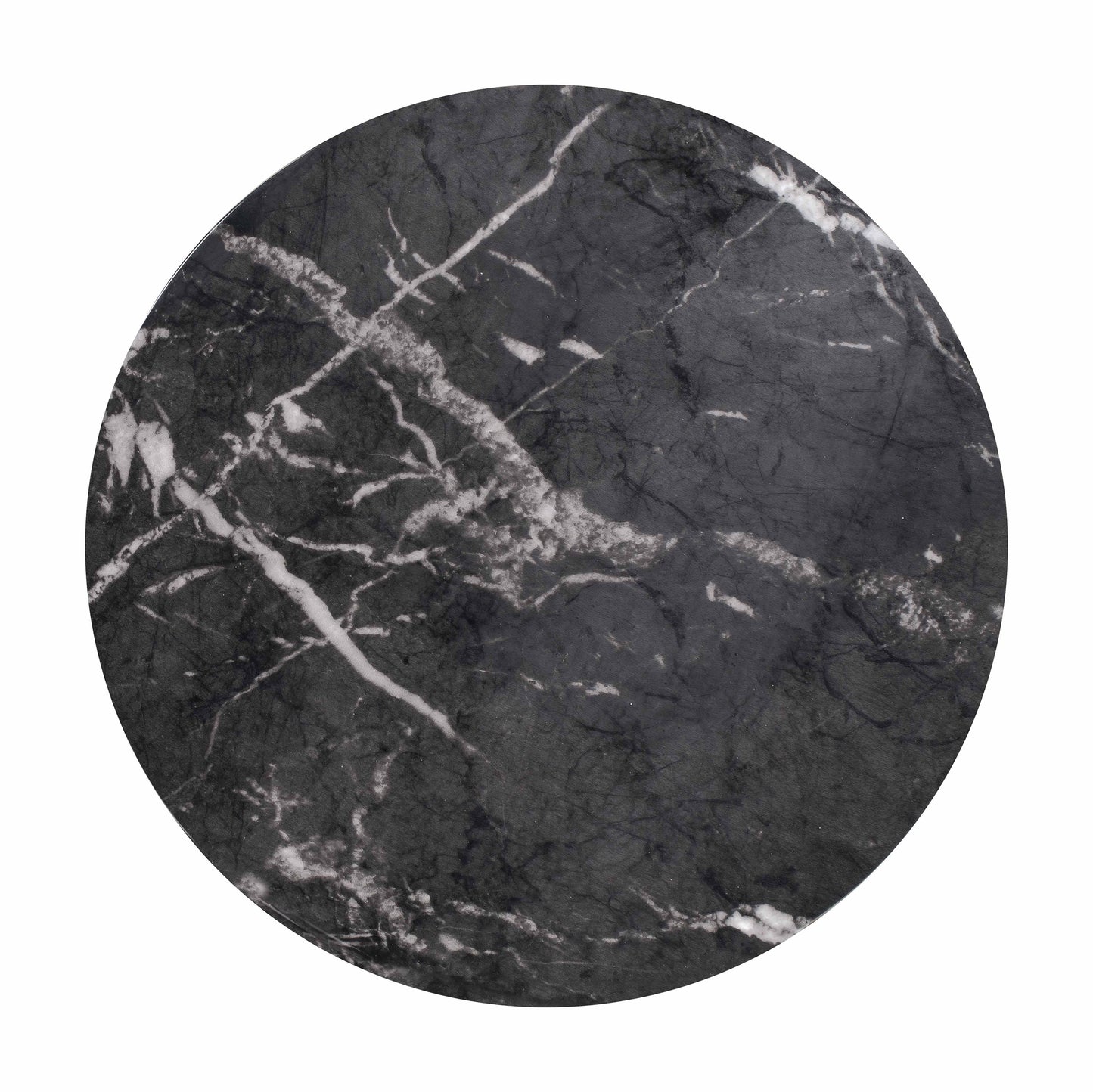 turin black marble side table