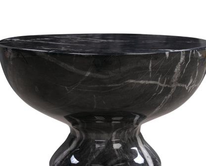 Turin Black Marble Side Table