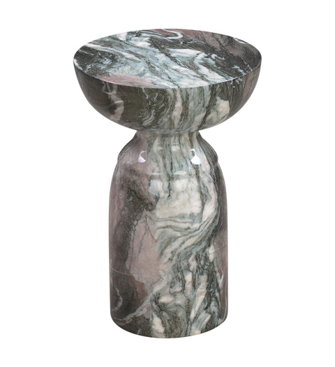 Elodie Siena Faux Marble Indoor / Outdoor Round Side Table - image 1