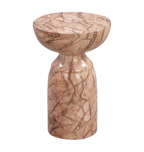 Elodie Siena Faux Marble Indoor / Outdoor Round Side Table - image 1
