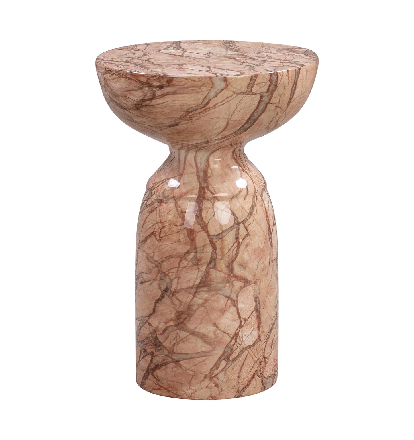 turin sunset marble side table