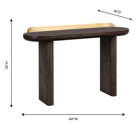 Hubli Brown Desk/Console Table