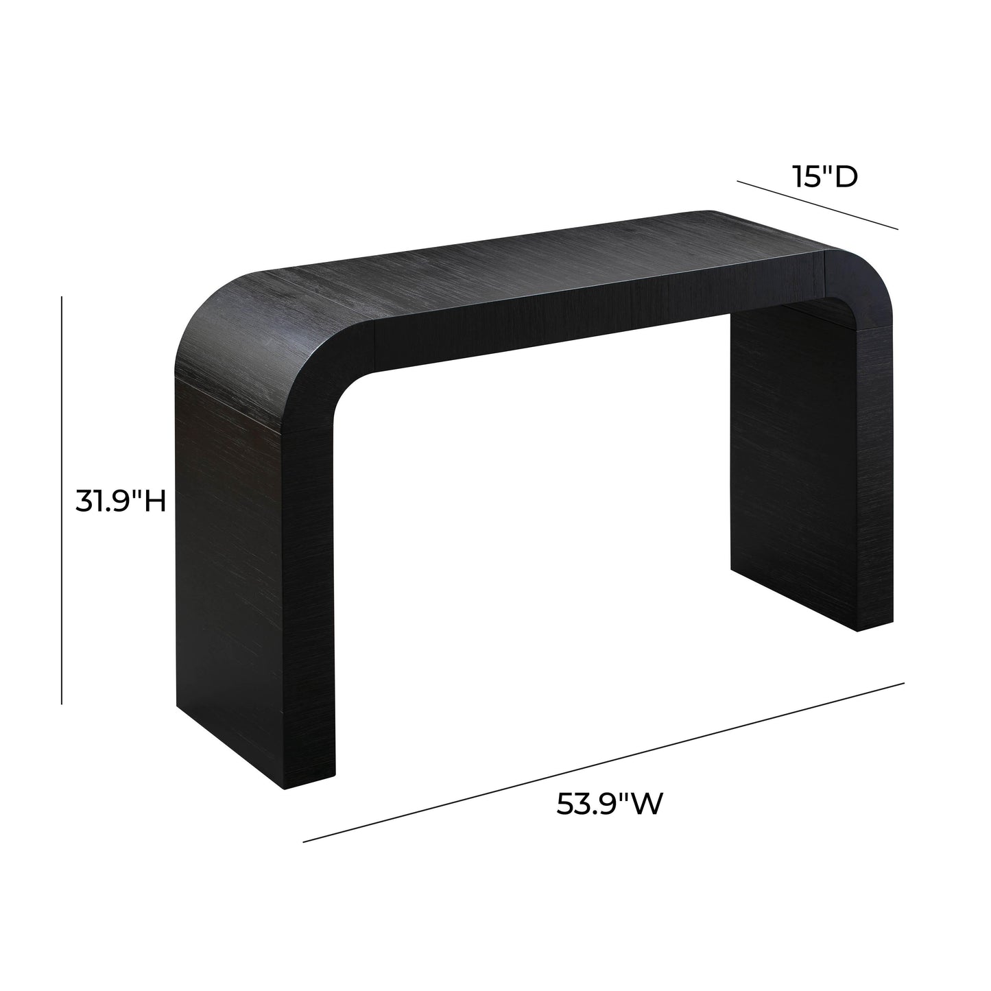 maven black console table