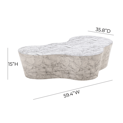 Elodie StClair 59" Concrete Indoor/Outdoor Coffee Table - image 7