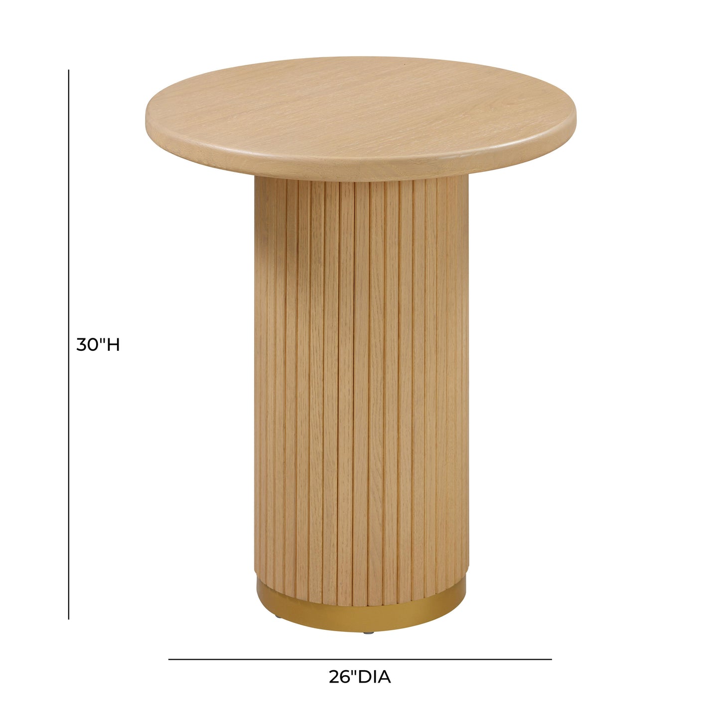 opal natural oak wood entry table