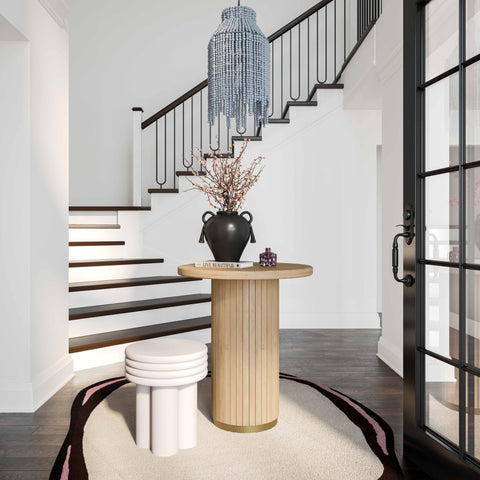 Isabelle Chantilly Oak Wood Entry Table - image 2