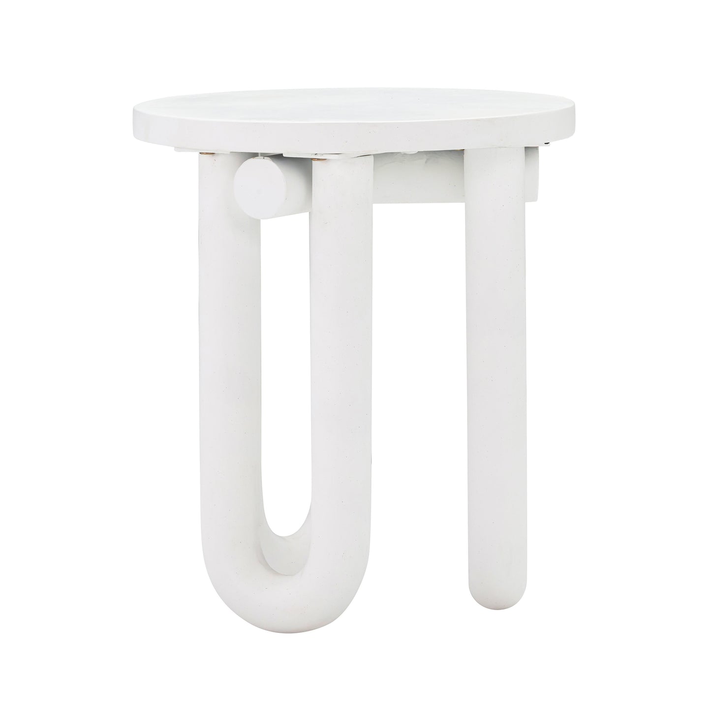 curves concrete side table