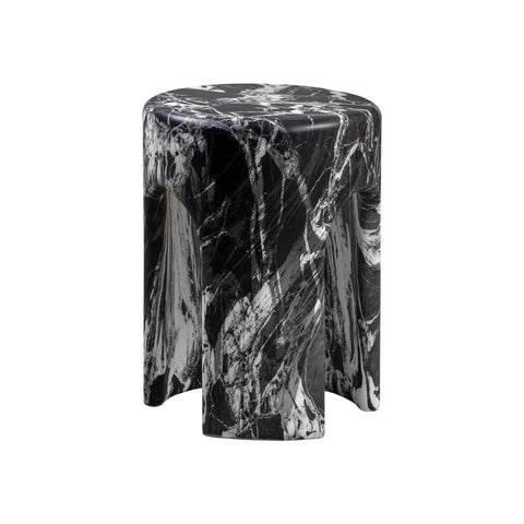 Elodie Navarre Black Faux Marble Side Table - image 3