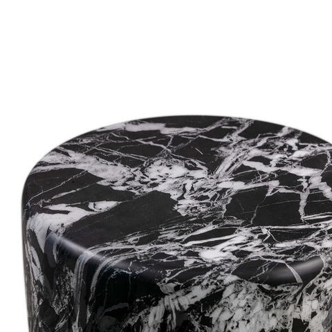 Elodie Navarre Black Faux Marble Side Table - image 5