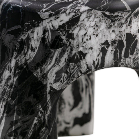 Elodie Navarre Black Faux Marble Side Table - image 6