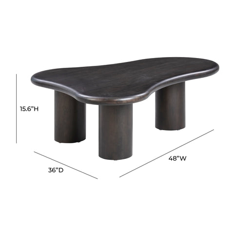 Lucienne Laurent 48" Wood Coffee Table - image 7