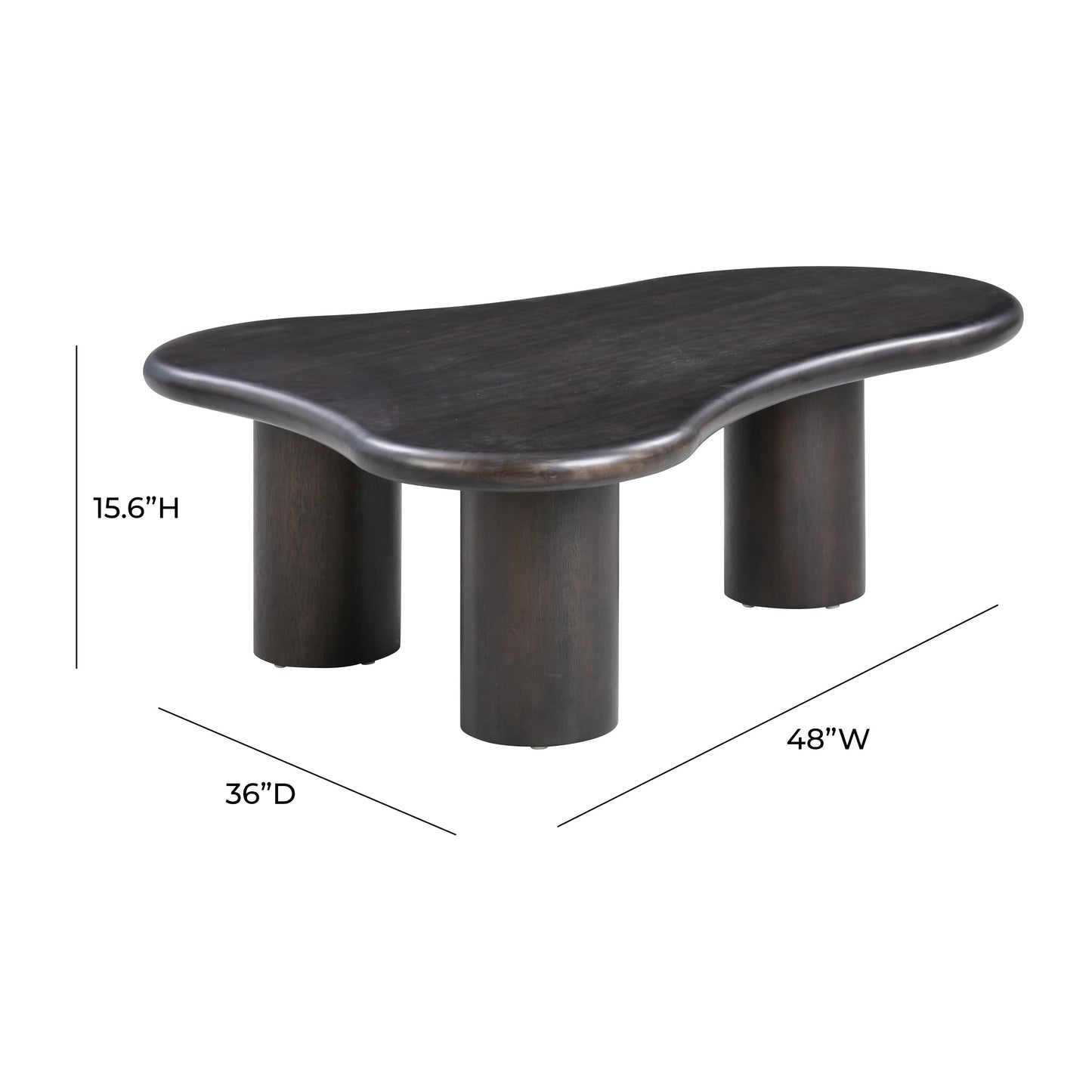 love onyx black coffee table